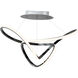 Perpetual LED 32 inch Black Chrome Single Pendant Ceiling Light