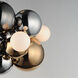 Stormy LED 21 inch Multi-Plated Multi-Light Pendant Ceiling Light
