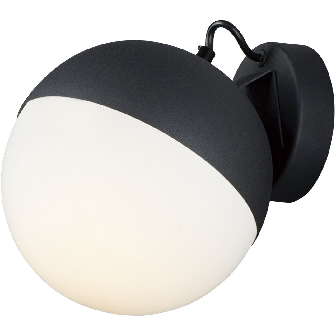 Half Moon LED 7.75 inch Black Wall Sconce Wall Light