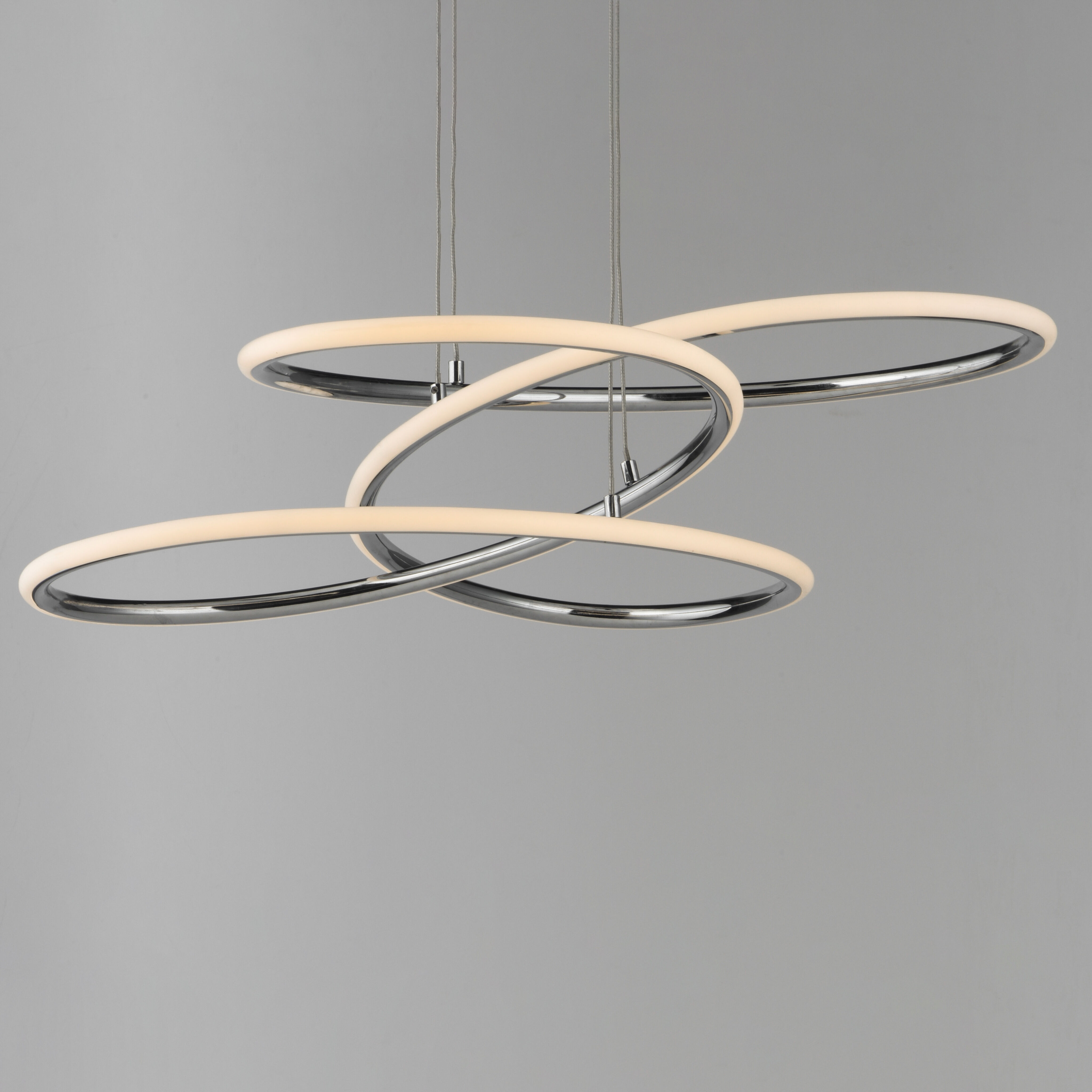 Coaster LED 20.25 inch Polished Chrome Single Pendant Ceiling Light