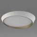 Slant LED 31.5 inch White and Gold Flush Mount Ceiling Light