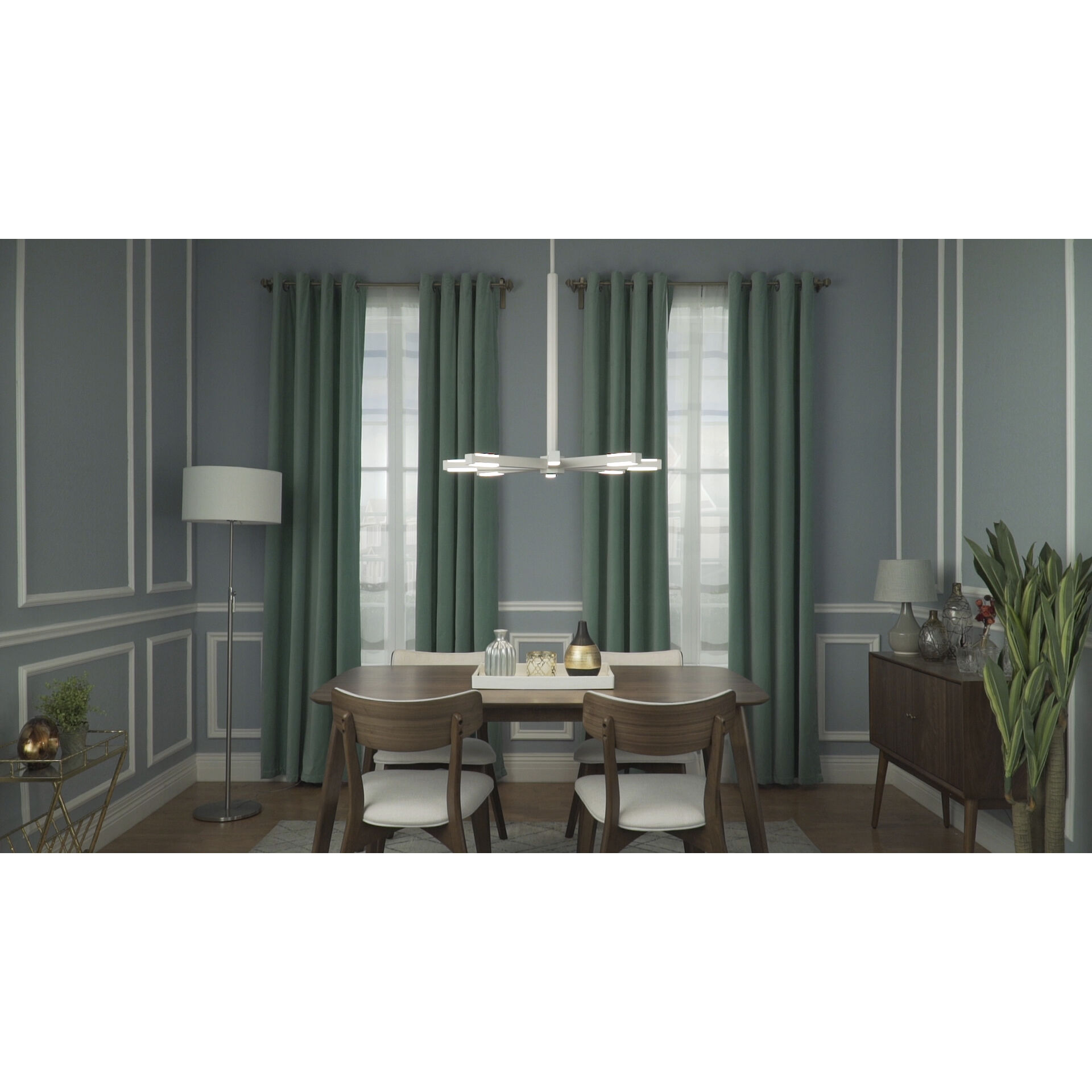 Spoke LED LED 30.75 inch Matte White Single Pendant Ceiling Light