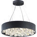 Pipes LED 30 inch Black and Brushed Aluminum Multi-Light Pendant Ceiling Light