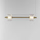 Elysian LED 5.5 inch Natural Aged Brass Single Pendant Ceiling Light