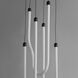 Soleil LED 13 inch Black Multi-Light Pendant Ceiling Light