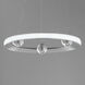 Nodes LED 18 inch Brushed Aluminum Ring Pendant Ceiling Light