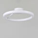 Cirque LED 19.75 inch Matte White Flush Mount Ceiling Light