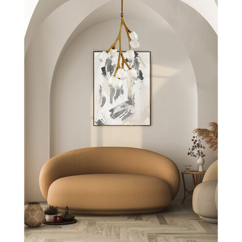 Blossom LED 19.25 inch Natural Aged Brass Multi-Light Pendant Ceiling Light