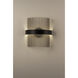 Chimes WiZ LED 7 inch Black and Satin Nickel Wall Sconce Wall Light