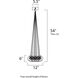 Starburst 7 Light 12 inch Satin Nickel Multi-Light Pendant Ceiling Light