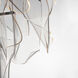 Rinkle LED 21.5 inch Brushed Gunmetal Multi-Light Pendant Ceiling Light