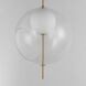 Martini LED 15.75 inch Natural Aged Brass Single Pendant Ceiling Light