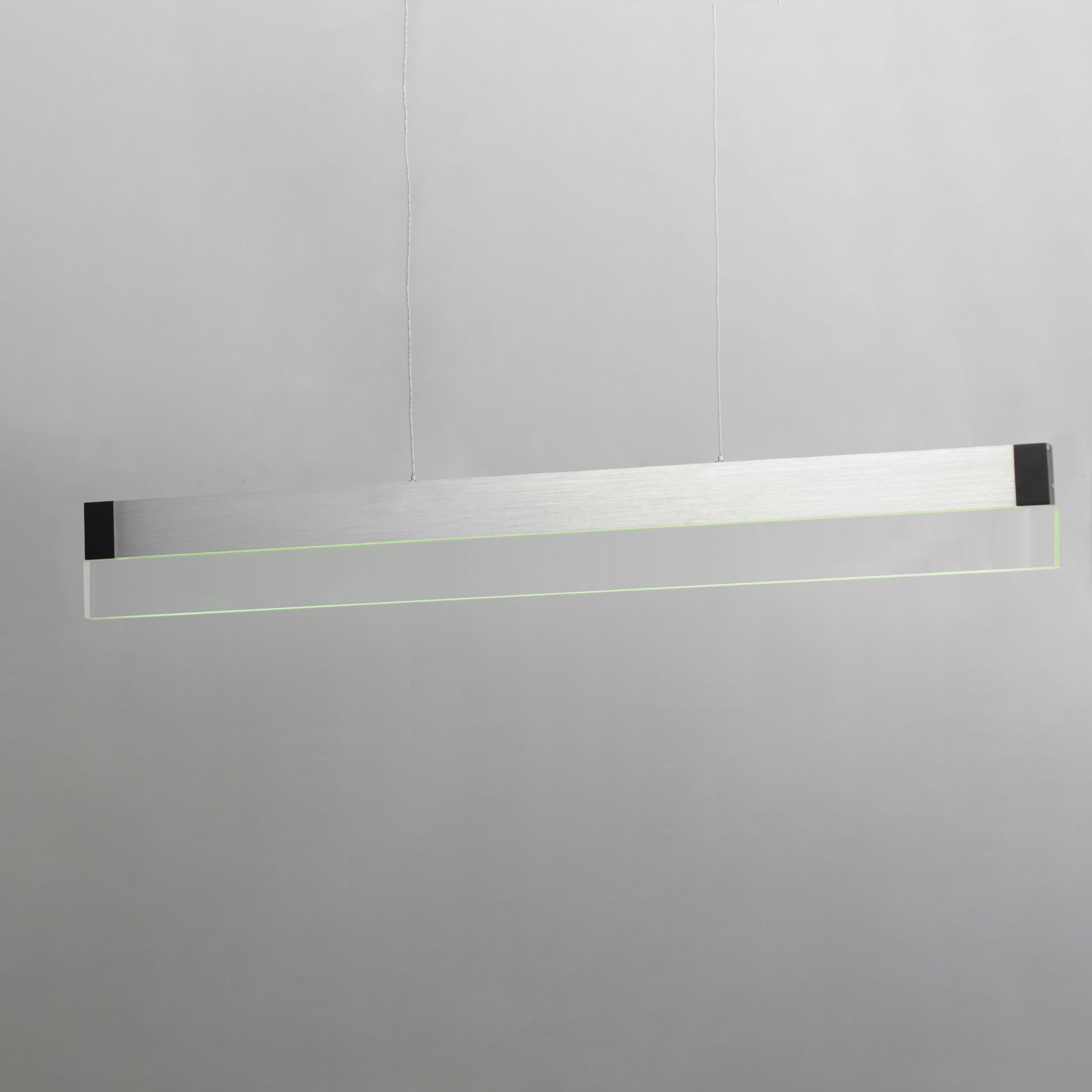 iBar LED 61.5 inch Brushed Aluminum Linear Pendant Ceiling Light
