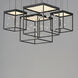 Entanglement LED 27.5 inch Black Multi-Light Pendant Ceiling Light