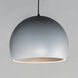 Palla LED 15.75 inch Dark Gray and Coffee Single Pendant Ceiling Light in Dark Grey and Coffee