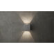 Alumilux Cube LED 4 inch Satin Aluminum ADA Wall Sconce Wall Light