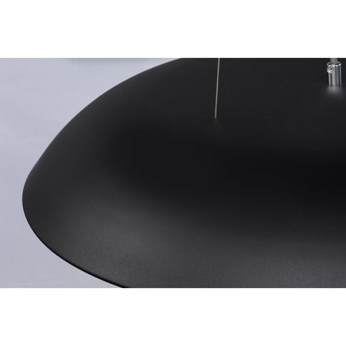 Dimple LED 23.5 inch Black Single Pendant Ceiling Light