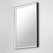 Bevel 30 X 24 inch Brushed Black LED Wall Mirror