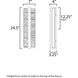 Terra LED 24.5 inch Architectural Bronze Outdoor Wall Mount