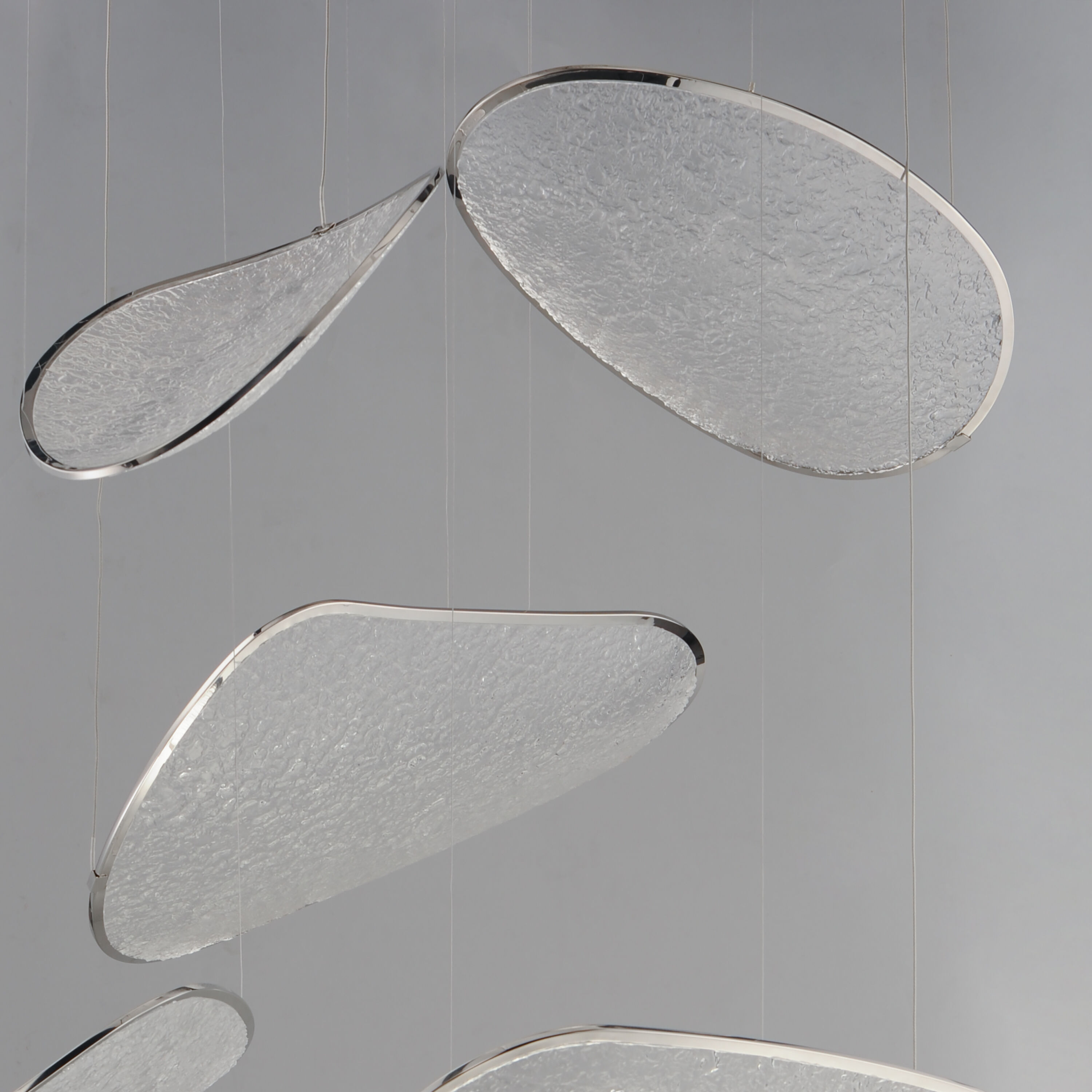 Moonscapes LED 39.5 inch Polished Chrome Multi-Light Pendant Ceiling Light