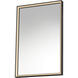 Bevel 30 X 24 inch Brushed Black LED Mirror