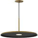Berliner LED 19.75 inch Antique Brass Single Pendant Ceiling Light