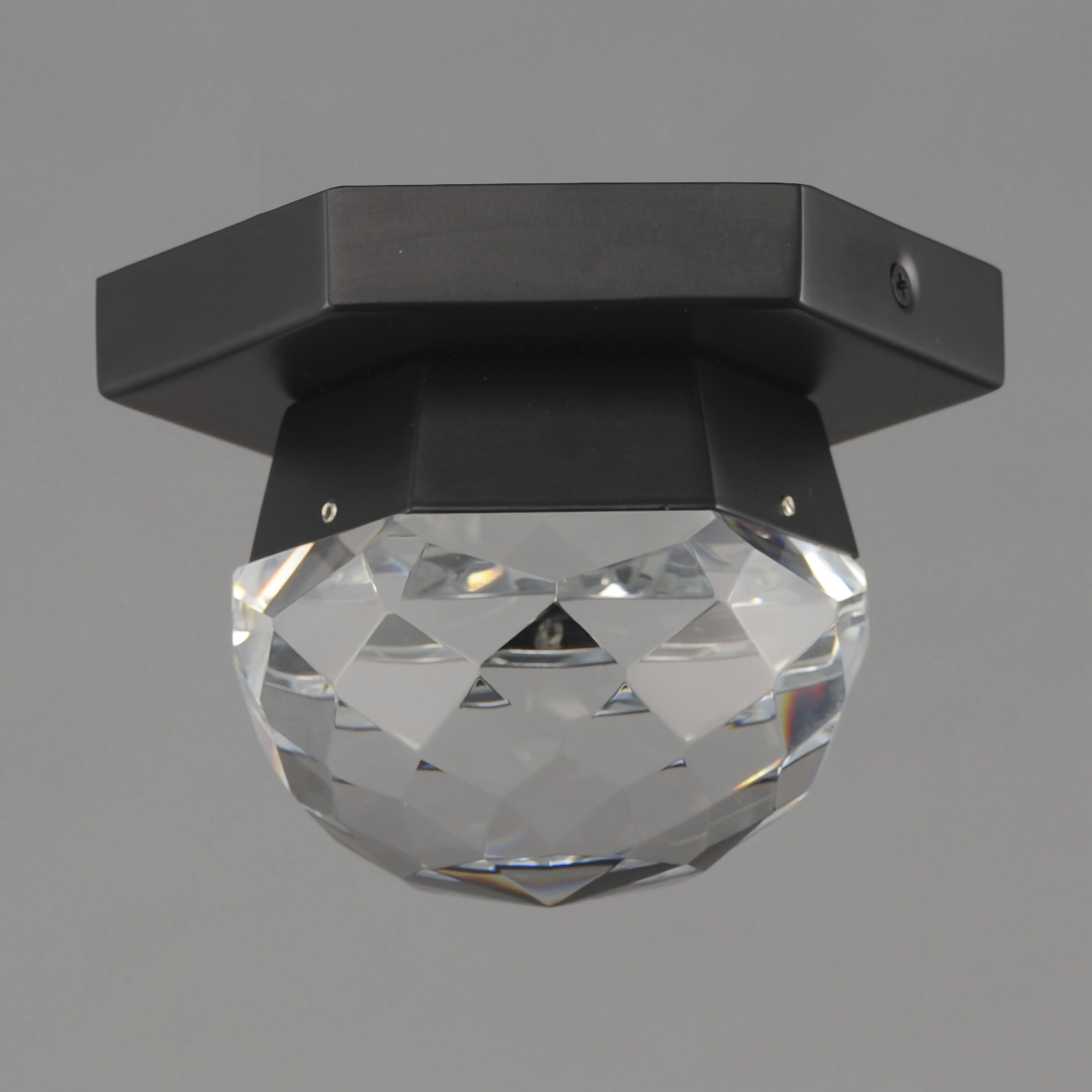 Allumettes LED 5 inch Black Flush Mount Ceiling Light