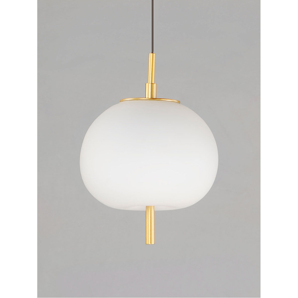 Quest LED 6.25 inch Black and Gold Mini Pendant Ceiling Light