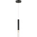 Diaphane LED 1.5 inch Black Single Pendant Ceiling Light