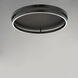 Groove WiZ LED 24.5 inch Black Flush Mount Ceiling Light