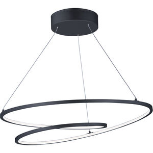 Cycle LED 24.5 inch Black Single Pendant Ceiling Light