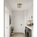 Elysian LED 5.5 inch Natural Aged Brass Flush Mount Ceiling Light