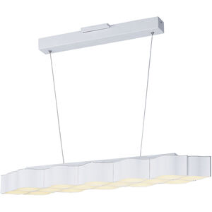 Billow LED LED 39 inch Matte White Linear Pendant Ceiling Light