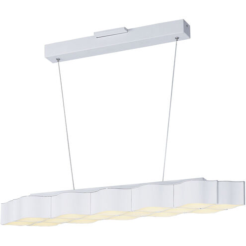 Billow LED LED 39 inch Matte White Linear Pendant Ceiling Light