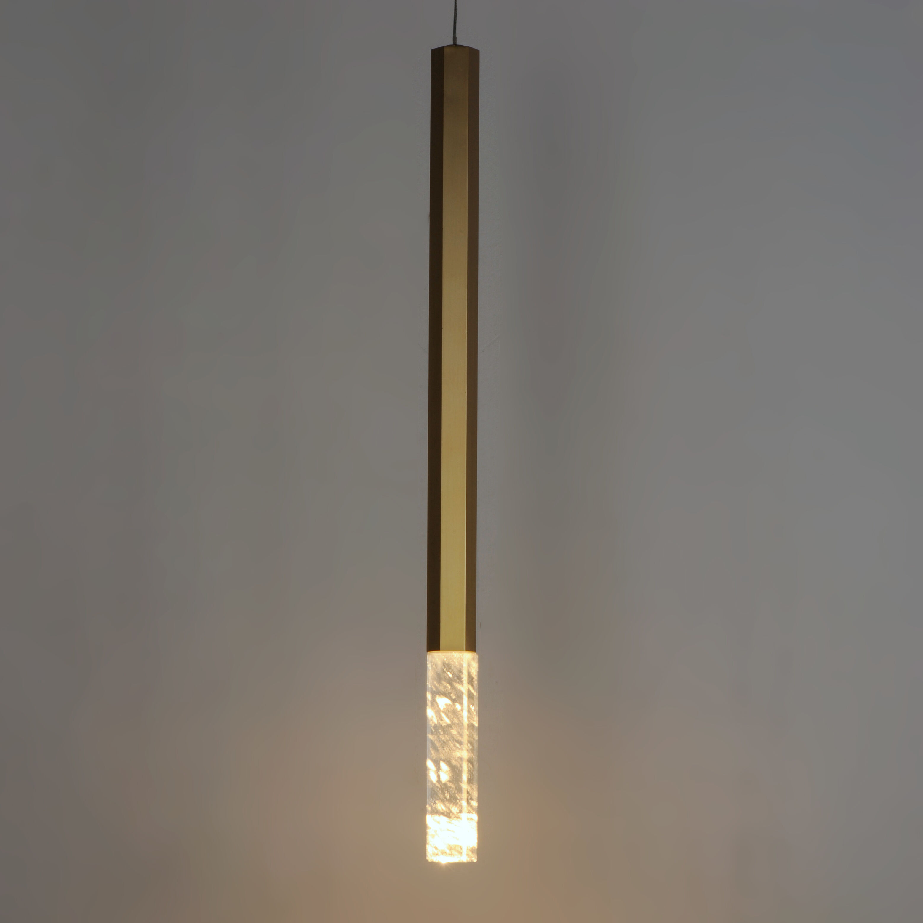 Diaphane LED 1.5 inch Gold Single Pendant Ceiling Light