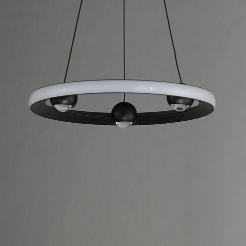 Nodes LED 18 inch Black Ring Pendant Ceiling Light