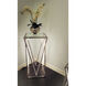 Victory 29.5 X 15.75 inch Polished Chrome Accent Table
