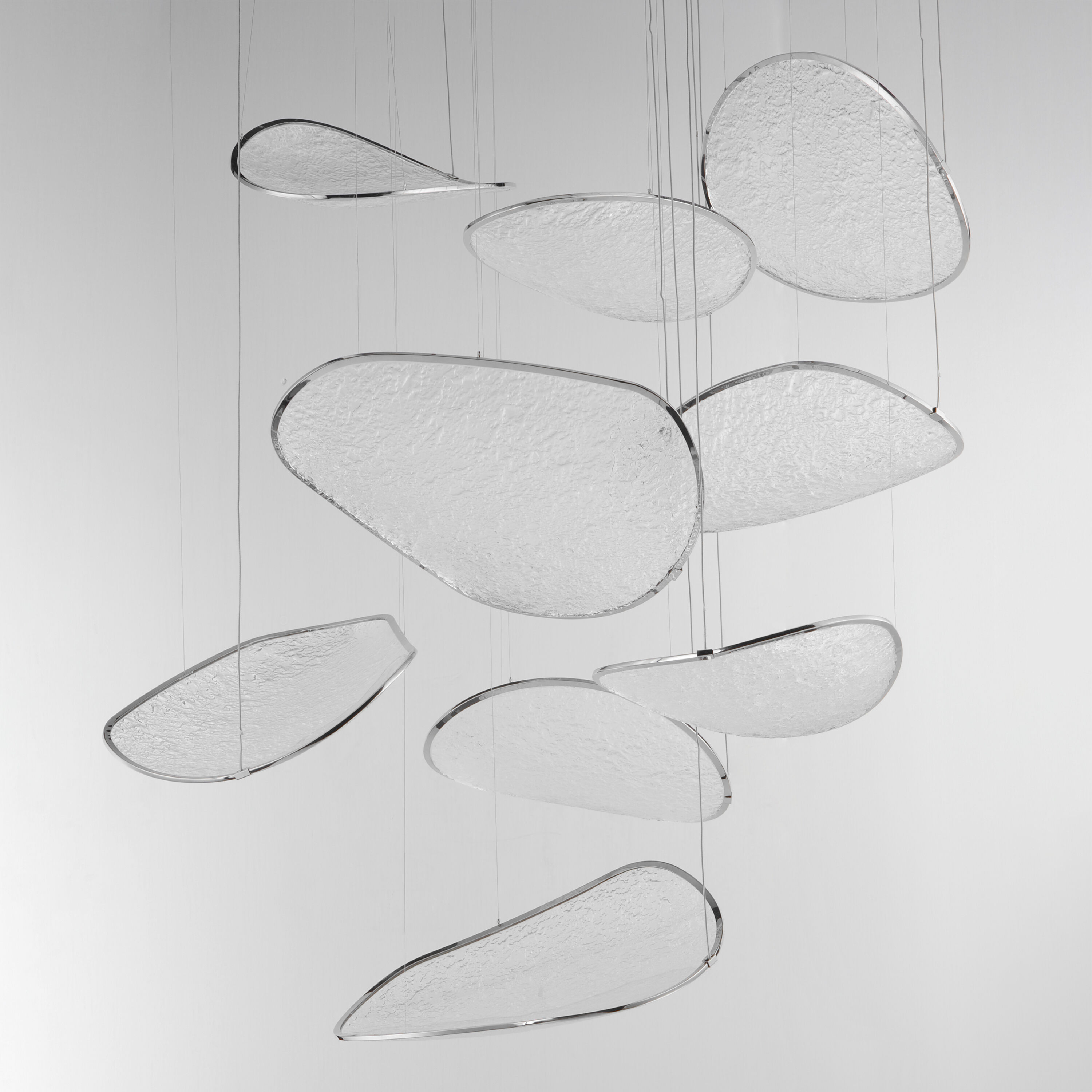 Moonscapes LED 47 inch Polished Chrome Multi-Light Pendant Ceiling Light