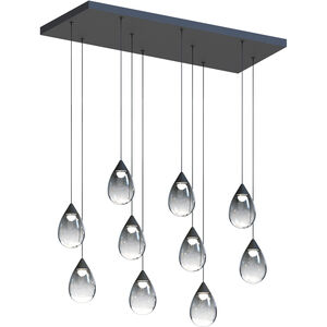 Dewdrop LED 30.5 inch Black Linear Pendant Ceiling Light