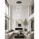 Rinkle LED 27.5 inch Brushed Gunmetal Multi-Light Pendant Ceiling Light