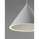 Abyss LED 9.5 inch Matte White Mini Pendant Ceiling Light