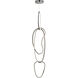 Unity LED 12.5 inch Black Chrome Multi-Light Pendant Ceiling Light