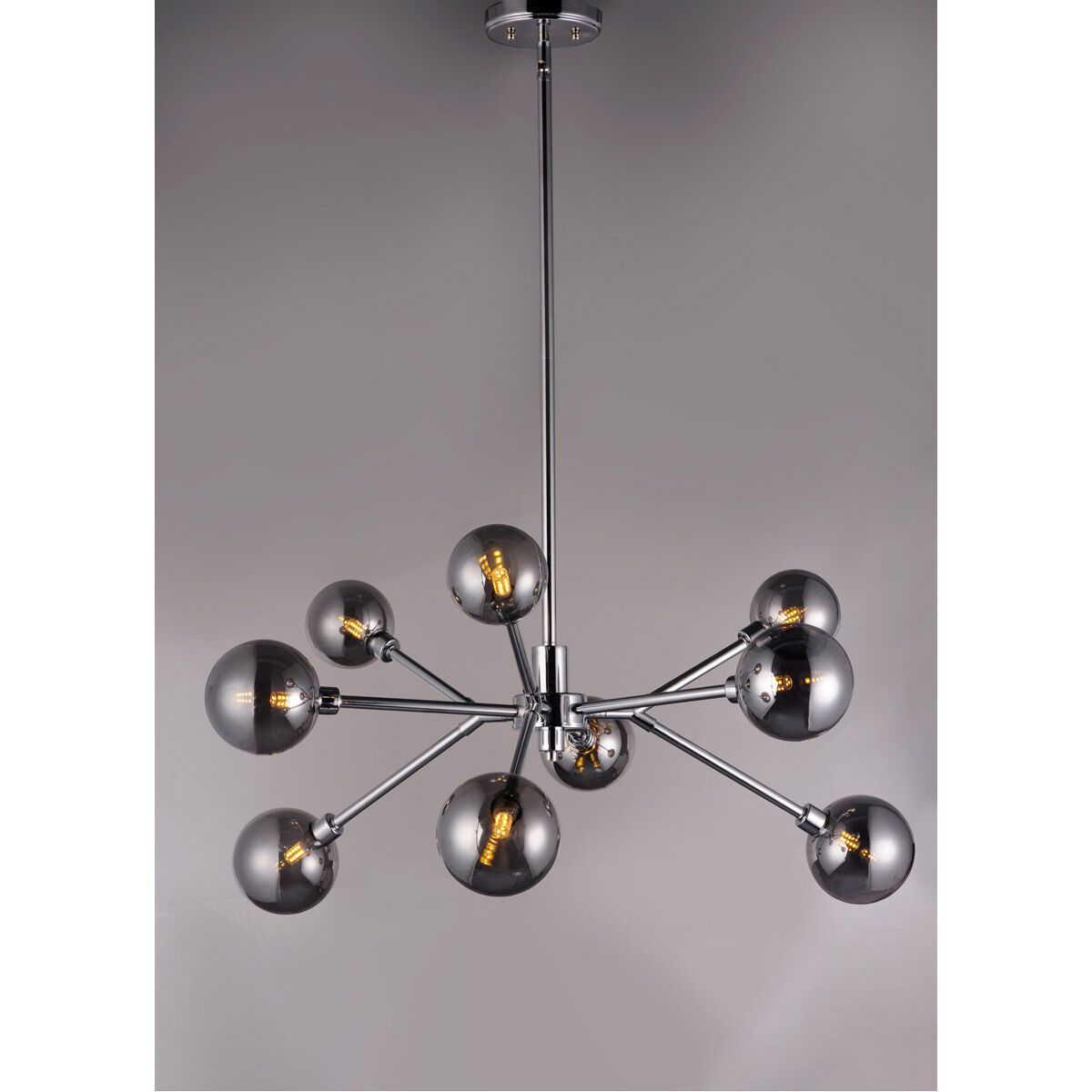 Asteroid LED 31 inch Polished Chrome Multi-Light Pendant Ceiling Light