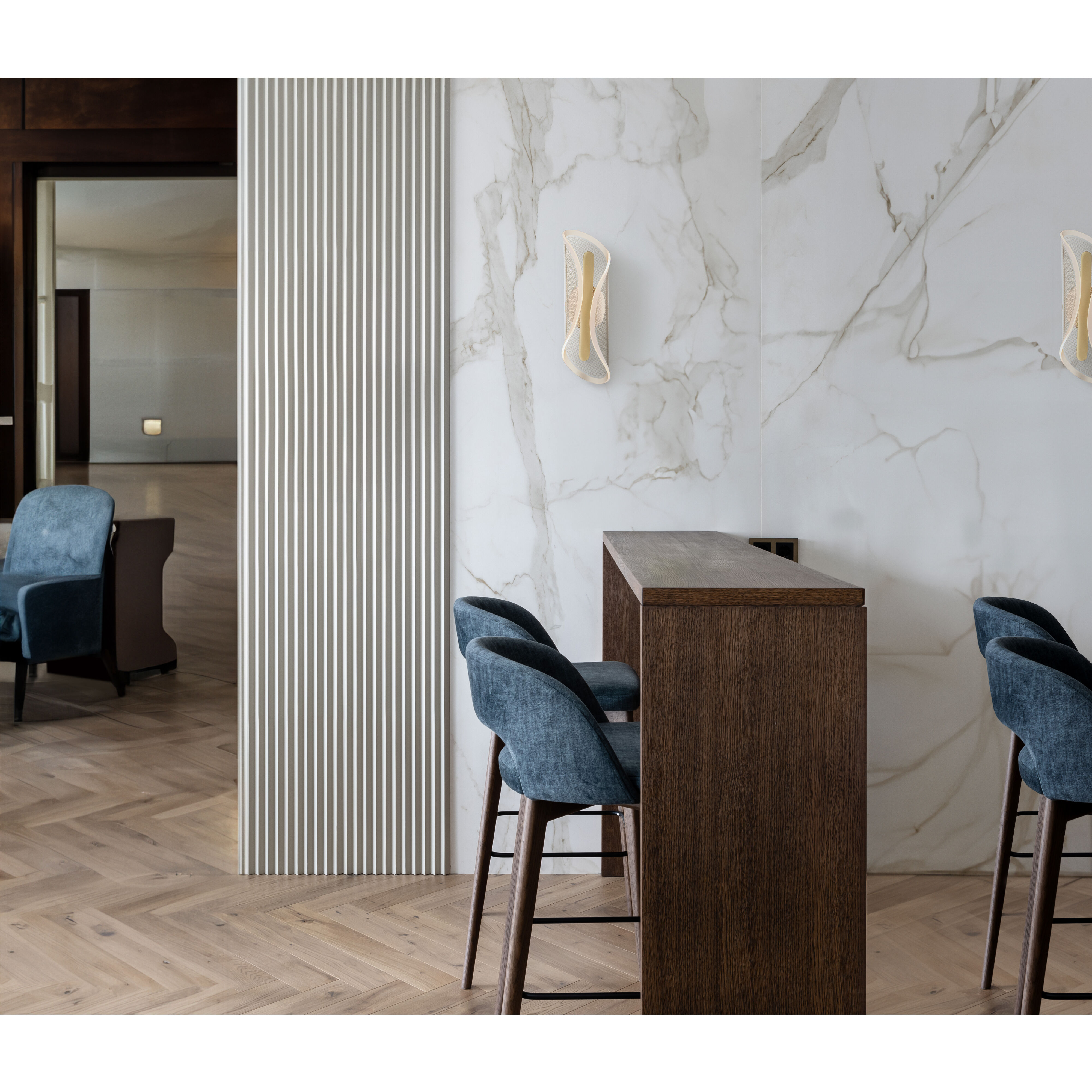 Manta LED Gold Wall Sconce Wall Light