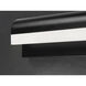 Waterfall LED 18 inch Black Bath Vanity Wall Light