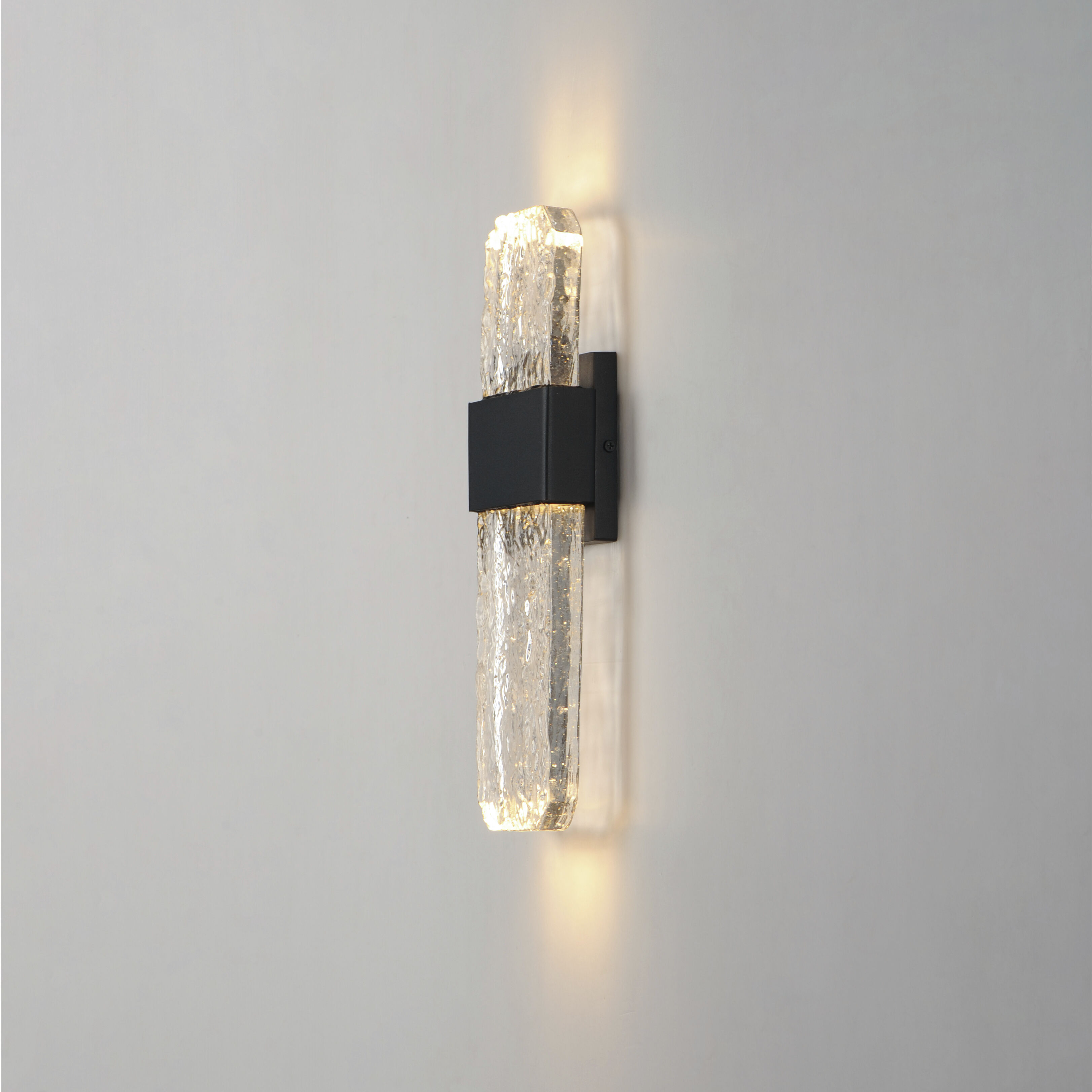 Rune LED 15.5 inch Black Outdoor Wall Sconce