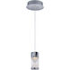 Tyme LED 6.25 inch Polished Chrome Mini Pendant Ceiling Light