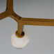 Blossom LED 20 inch Natural Aged Brass Flush Mount Ceiling Light