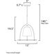 Focal Point LED 15 inch Black Single Pendant Ceiling Light