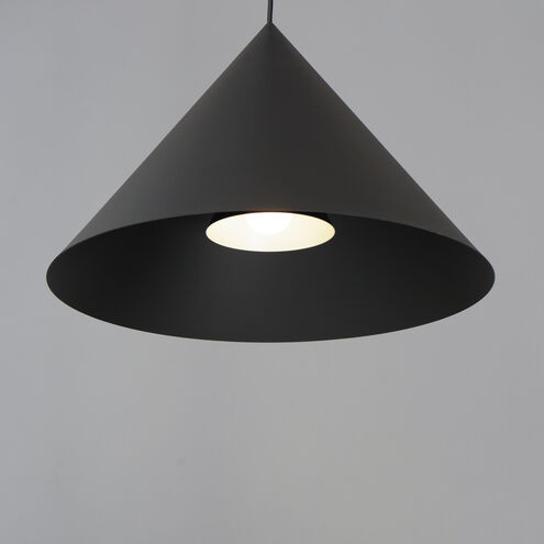 Pitch LED 21.5 inch Black Single Pendant Ceiling Light
